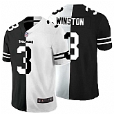 Nike Buccaneers 3 Jameis Winston Black And White Split Vapor Untouchable Limited Jersey Dyin,baseball caps,new era cap wholesale,wholesale hats